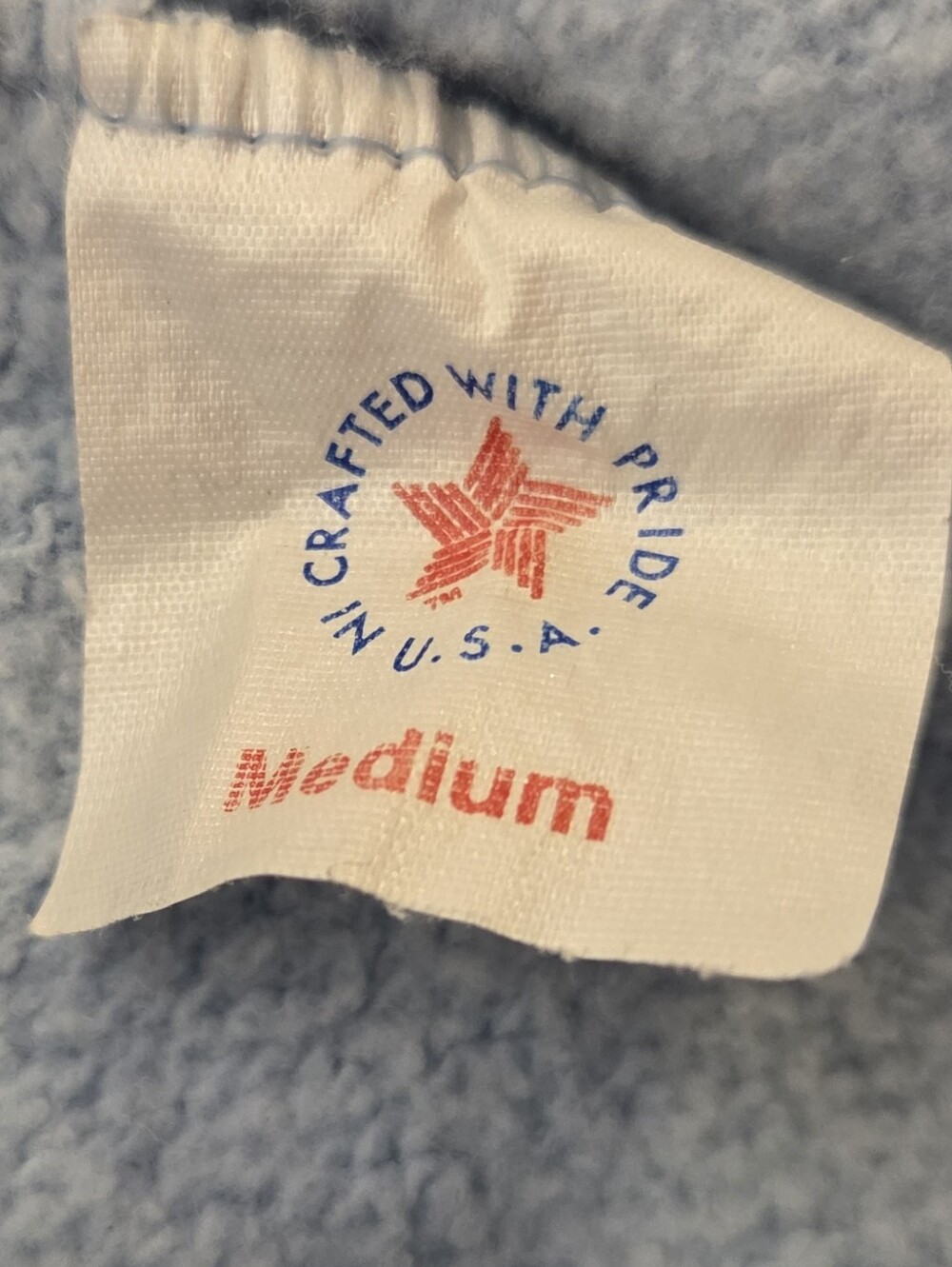Vintage Country Goose 2 Piece Sweat Suit Top + Bottoms Cotton Blend Medium Blue - Picture 5 of 8